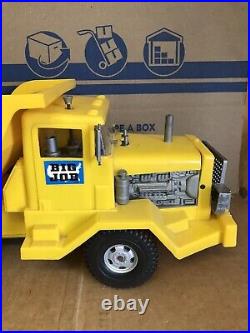 Marx Big Job Dump Truck Vintage Toy 1960s with BOX AS-IS FOR PARTS OR REPAIR