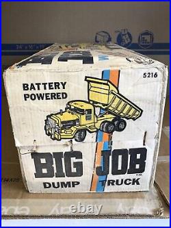 Marx Big Job Dump Truck Vintage Toy 1960s with BOX AS-IS FOR PARTS OR REPAIR