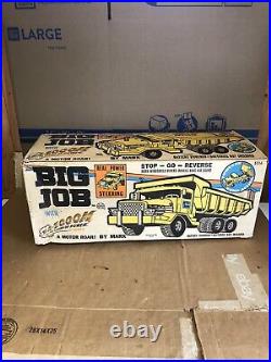 Marx Big Job Dump Truck Vintage Toy 1960s with BOX AS-IS FOR PARTS OR REPAIR