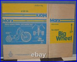 Marx Big Wheel Box # 5080 Deluxe Model With Hand Brake And Saddle Bag Box Only