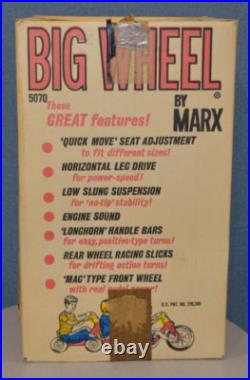 Marx Big Wheel Box From 1969