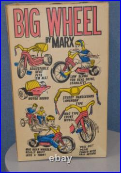 Marx Big Wheel Box From 1969