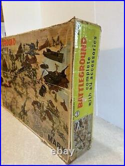 Marx Bros. Battleground Toy Set In Original Box. #4756