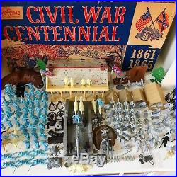 Marx CIVIL War Centennial Play Set- 1961-62 95% Complete In Box- Must See Set