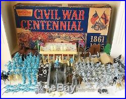 Marx CIVIL War Centennial Play Set- 1961-62 95% Complete In Box- Must See Set