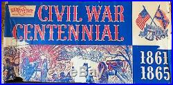 Marx CIVIL War Centennial Play Set- 1961-62 95% Complete In Box- Must See Set