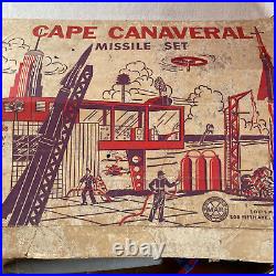 Marx Cape Canaveral Missle Set No 4526 Toys Series 1000 With Rare Submarine Sub