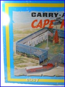 Marx Cape Kennedy Action Carry-All 1968 Metal Tin Litho Playset 30+ Accessories