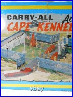 Marx Cape Kennedy Action Carry-All 1968 Metal Tin Litho Playset 30+ Accessories