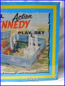 Marx Cape Kennedy Action Carry-All 1968 Metal Tin Litho Playset 30+ Accessories