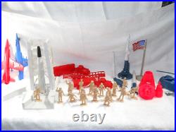 Marx Cape Kennedy Action Carry-All 1968 Metal Tin Litho Playset 30+ Accessories