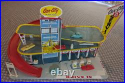 Marx Car City 3-Level Tin Service Station and Parking 1964