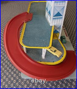 Marx Car City 3-Level Tin Service Station and Parking 1964