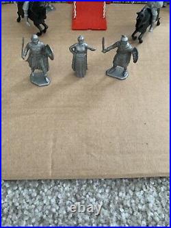 Marx Castle Fort Medieval playset with 3 Prince Valiant figures