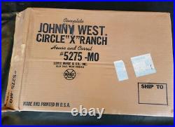 Marx Circle X Ranch Vintage Johnny West 1967 Playset Very Rare NOT COMPLETE