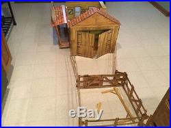 Marx Circle X Ranch Vintage Used Not Complete Playset Western Johnny West
