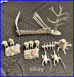 Marx Civil War Playset 54mm Toy Soldiers Many Accessories Vintage c. 1961 Rare