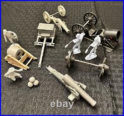 Marx Civil War Playset 54mm Toy Soldiers Many Accessories Vintage c. 1961 Rare