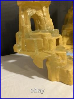 Marx Commanchee Pass/Prehistoric Mountain Play Set. Big&Small Cliff Bridge River