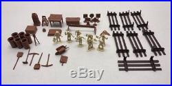 Marx Construction Camp Play Set With Original Box Building Vehicles & Accessories