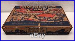 Marx Construction Camp Play Set With Original Box Building Vehicles & Accessories