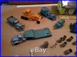 Marx Construction Camp Play Set with Original Box Inserts Vehicles & Accessories