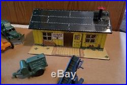 Marx Construction Camp Play Set with Original Box Inserts Vehicles & Accessories