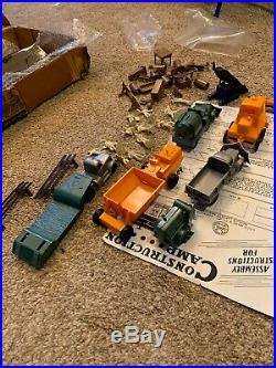 Marx Construction Camp Playset Very Good #4440 1954 set in Box