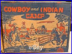 Marx Cowboy And Indian Camp Play Set Box#3949