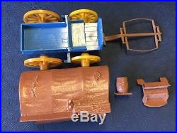 Marx Cowboy and Indian Camp Playset with Box 1950s Vintage Original
