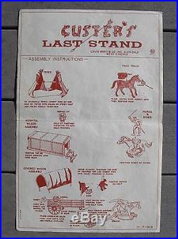Marx Custer's Last Stand #4670 Instruction Sheet (©1963) Excellent (SET BREAKUP)