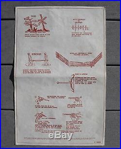 Marx Custer's Last Stand #4670 Instruction Sheet (©1963) Excellent (SET BREAKUP)