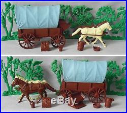 Marx Custer's Last Stand Covered Wagon withacc. (#4670 #6014) © 1963 (Excellent)