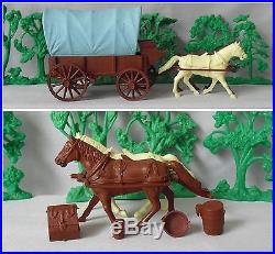 Marx Custer's Last Stand Covered Wagon withacc. (#4670 #6014) © 1963 (Excellent)