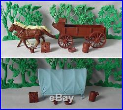 Marx Custer's Last Stand Covered Wagon withacc. (#4670 #6014) © 1963 (Excellent)