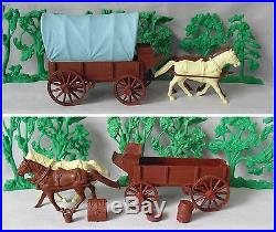 Marx Custer's Last Stand Covered Wagon withacc. (#4670 #6014) © 1963 (Excellent)