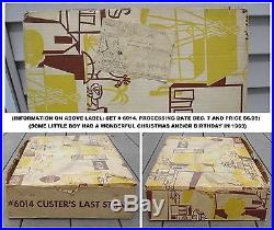 Marx Custer's Last Stand Playset Box. (#6014) © 1963 (Overall Good Condition)