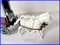 Marx Custer's Last Stand-medical Wagon Top, Seat, Accs & Horses Very Good Item