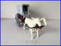 Marx Custer's Last Stand-medical Wagon Top, Seat, Accs & Horses Very Good Item