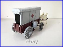 Marx Custer's Last Stand-medical Wagon Top, Seat, Accs & Horses Very Good Item