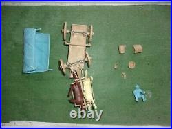 Marx Custers Last Stand Playset Covered Wagon With Driver/Acc