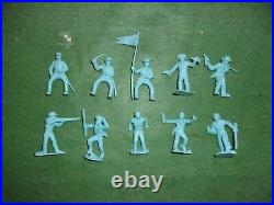 Marx Custers Last Stand Playset Pioneers In Color Matched Powder Blue