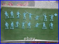 Marx Custers Last Stand Playset reverse Rebs In color Matched Powder Blue