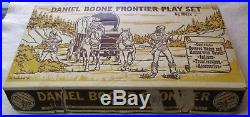 Marx Daniel Boone Frontier Large Box Complete Vintage 1965 Plastic Playset 1393