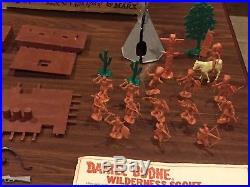 Marx Daniel Boone Wilderness Scout Play Set Box#2640