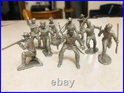 Marx Davy Crockett & The Alamo Defenders (full set) Vintage Original Silver