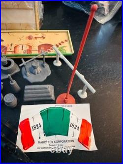 Marx Davy Crockett at the Alamo Playset No 3534R 1995 COA Figures Tin Building