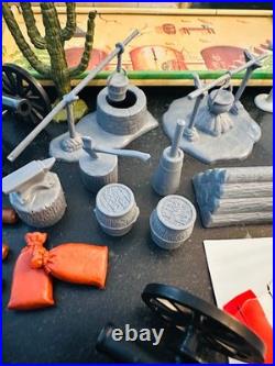 Marx Davy Crockett at the Alamo Playset No 3534R 1995 COA Figures Tin Building