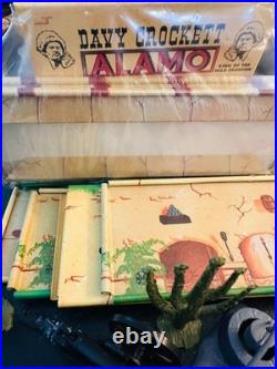 Marx Davy Crockett at the Alamo Playset No 3534R 1995 COA Figures Tin Building