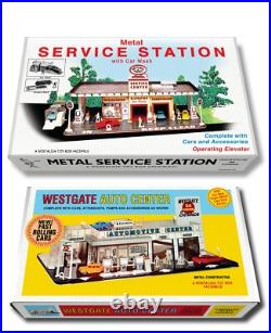 Marx Day & Night Metal Service Station OR Westgate Auto Center Play Set Box